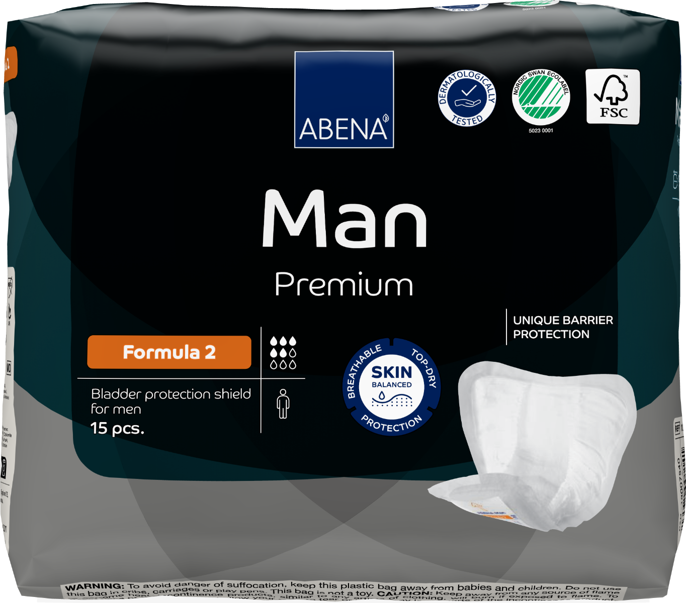 Abena Abri-Man Formula 2 Guards Adult Incontinence Male Guards & Shields