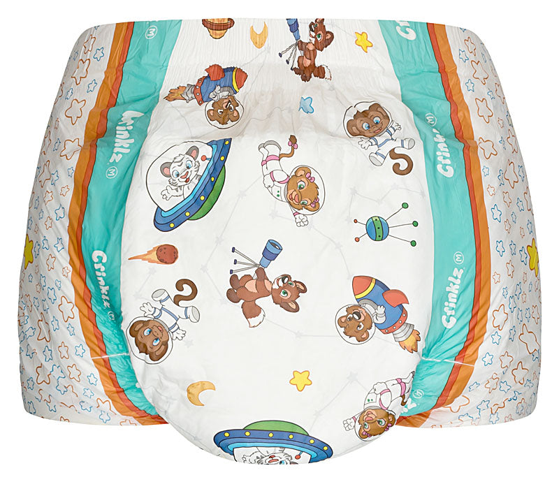Crinklz (Astronaut) Adult Diaper Briefs