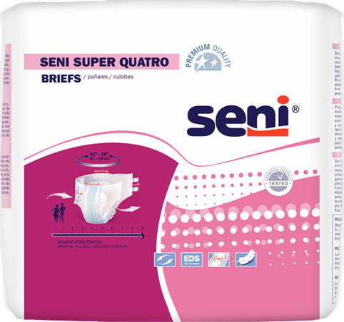 Seni Quatro Adult Diaper Brief for Incontinence