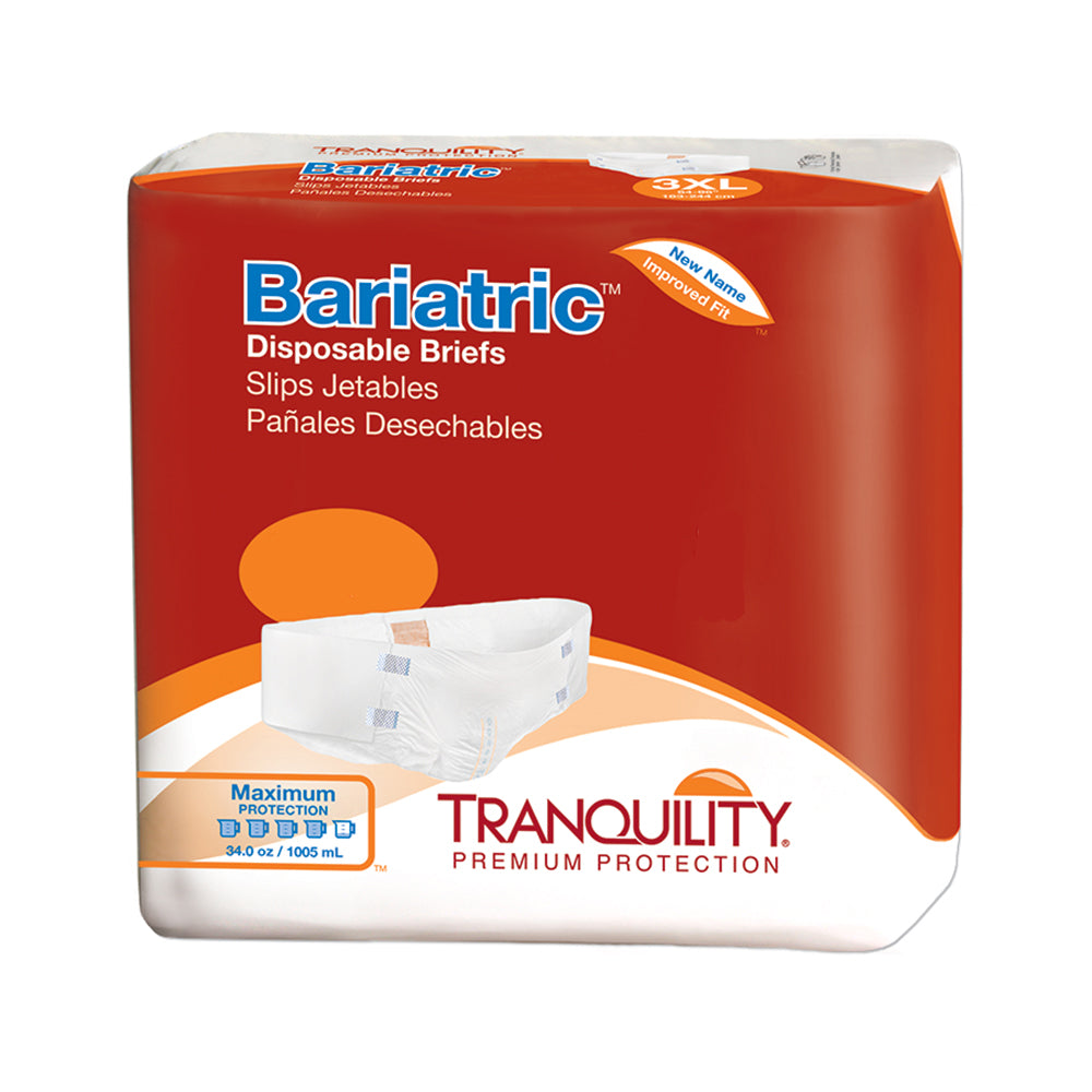 Tranquility Bariatric  XL+ Adult Diaper Brief for Incontinence - Size: XXX-Large