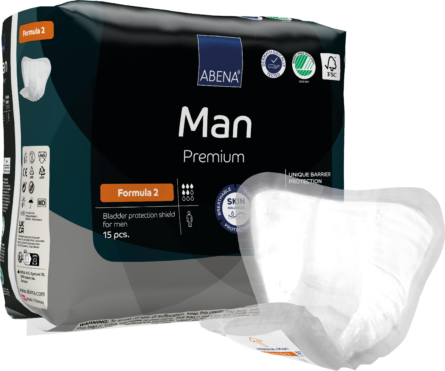 Abena Abri-Man Formula 2 Guards Adult Incontinence Male Guards & Shields