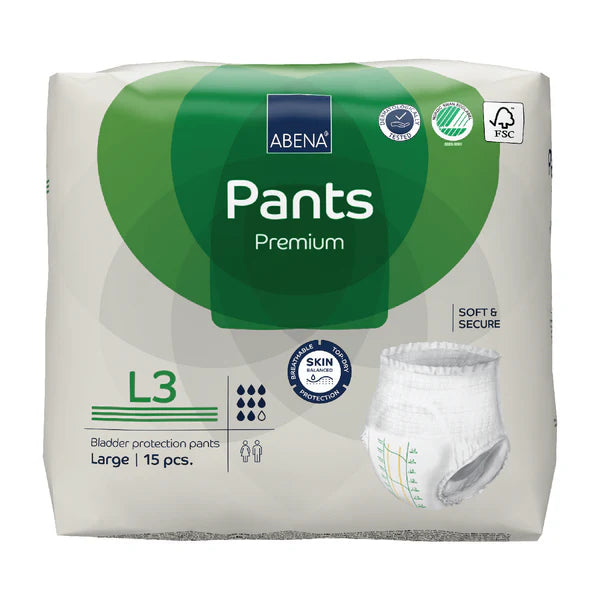Abena Pants Premium 3 Adult Incontinence Pullup Diaper