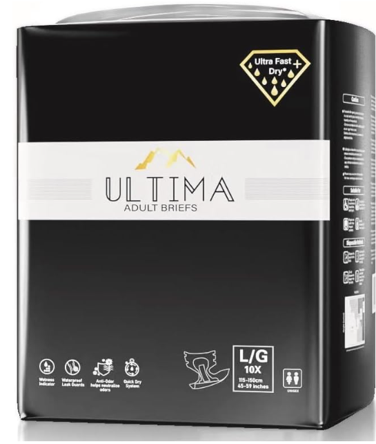 Nateen Ultima adult brief — highest ISO absorbency