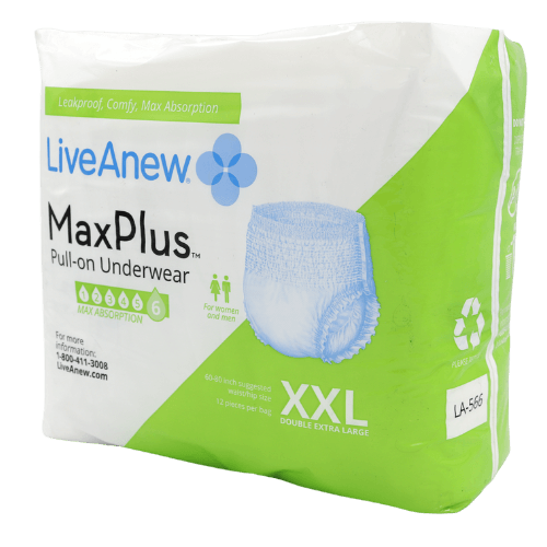 LiveAnew MaxPlus Adult Incontinence Pullup Diaper