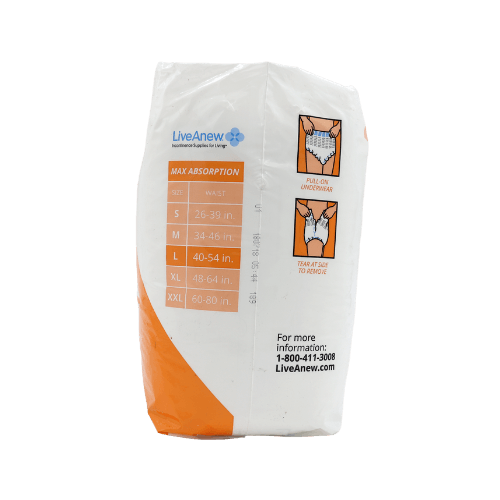 LiveAnew MaxPlus Adult Incontinence Pullup Diaper