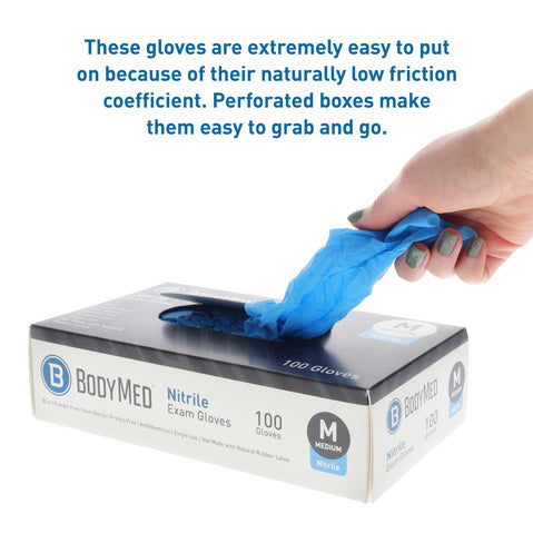 BodyMed® Nitrile Exam Gloves, Powder-Free, Latex-Free (add-on)