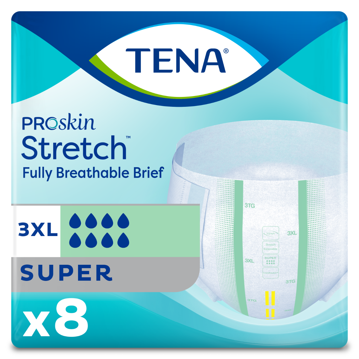 TENA Bariatric  3XL Adult Diaper Brief for Incontinence - Size: XXX-Large