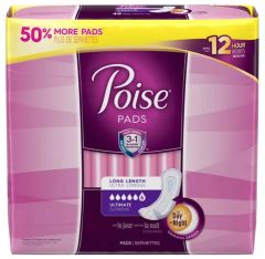 Poise Ultimate Long Adult Incontinence Bladder Control Pad - 15.9 Inch